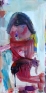 Haeri Yoo Pet Holder, 2006. Mixed media on canvas,48 x 24 in.