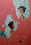 Chen Ke, Another me in the world, 2007. Modeling paste and oil color on silk, 67 x 47.25.