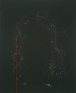 Ladies of the Rope (Version 2), 2003/04. Black canvas, red thread, silver pen,48 x 36 in.