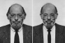 Jiří David,  Allen Ginsberg (diptych),  1993-1995. Altered photographs, silver gelatin prints on Baryta Paper, 100 x 140cm