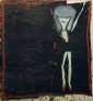 H after C, 2003. Oil on canvas, 72 x 68 in.