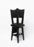 Nabuqi, Object No. 4, 2014. Wooden chair, fabric, varnish, 34 x 11 x 11 in.